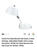 Conair Pro Style Bonnet Hair Dryer – Adjustable Height (A2)