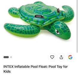 INTEX Inflatable Pool Float – Turtle Ride-On (Kids)
