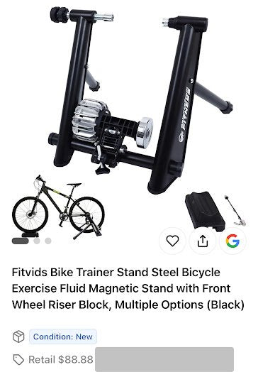 Fitvids Steel Bike Trainer Stand – Fluid Magnetic