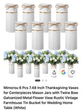 New Mimorou 6 Pcs 7.48 Inch Thanksgiving Vases