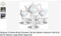 15-Piece Iridescent Porcelain Tea Set – Fanquare