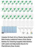 24-Pack 32oz Heavy Duty Spray Bottles